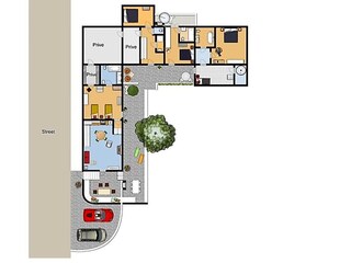 Vakantiehuis Goudargues Grondplan 37