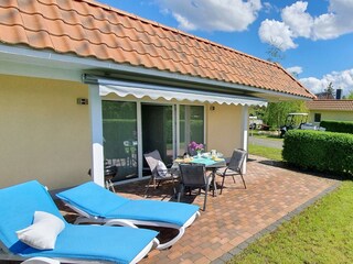 Chillen auf der großzügigen Terrasse