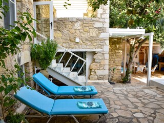 Courtyard below.