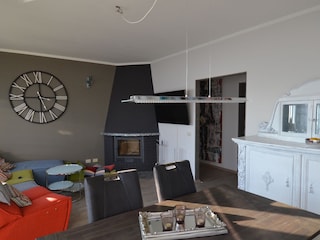 Wohnzimmer mit Kaminofen