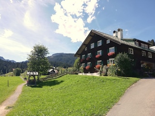Ferienwohnung Hirschegg im Kleinwalsertal Außenaufnahme 2