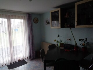 the kitchen