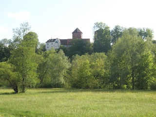 Sinnwiesen mit Burg Rieneck