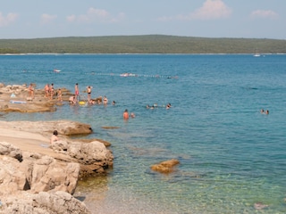 der Strand, kristallklares Meer