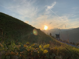 Sonnenuntergang Terrasse