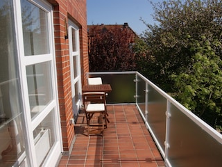 Möblierter Balkon