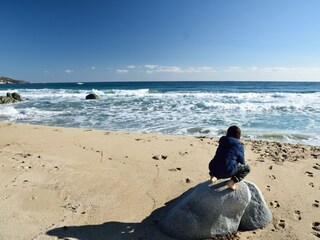 White beaches of the east coast of Sardinia