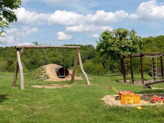 Spielplatz Schaukel, Sandkasten, Klettergerüst