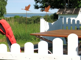 Blick von der Südterrasse auf den Bodden