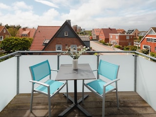 Wohnung Dach, Balkon nach Westen