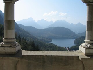 Blick auf die schöne Alpenlandschaft