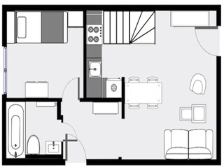 Vakantieappartement Hahnenklee Grondplan 34
