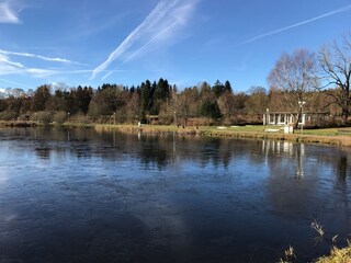 Noch etwas frisch draußen - aber der Himmel strahlt!